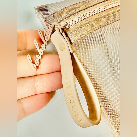 BORBOLETA Mesh Zip Travel Pouch with Travel Size Products, Beige - Picture 15 of 15